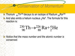 BINDING ENERGYThe binding energy is the energy equivalent to the mass defect when nucleons bind together to form a nucleus.Eb = mc2