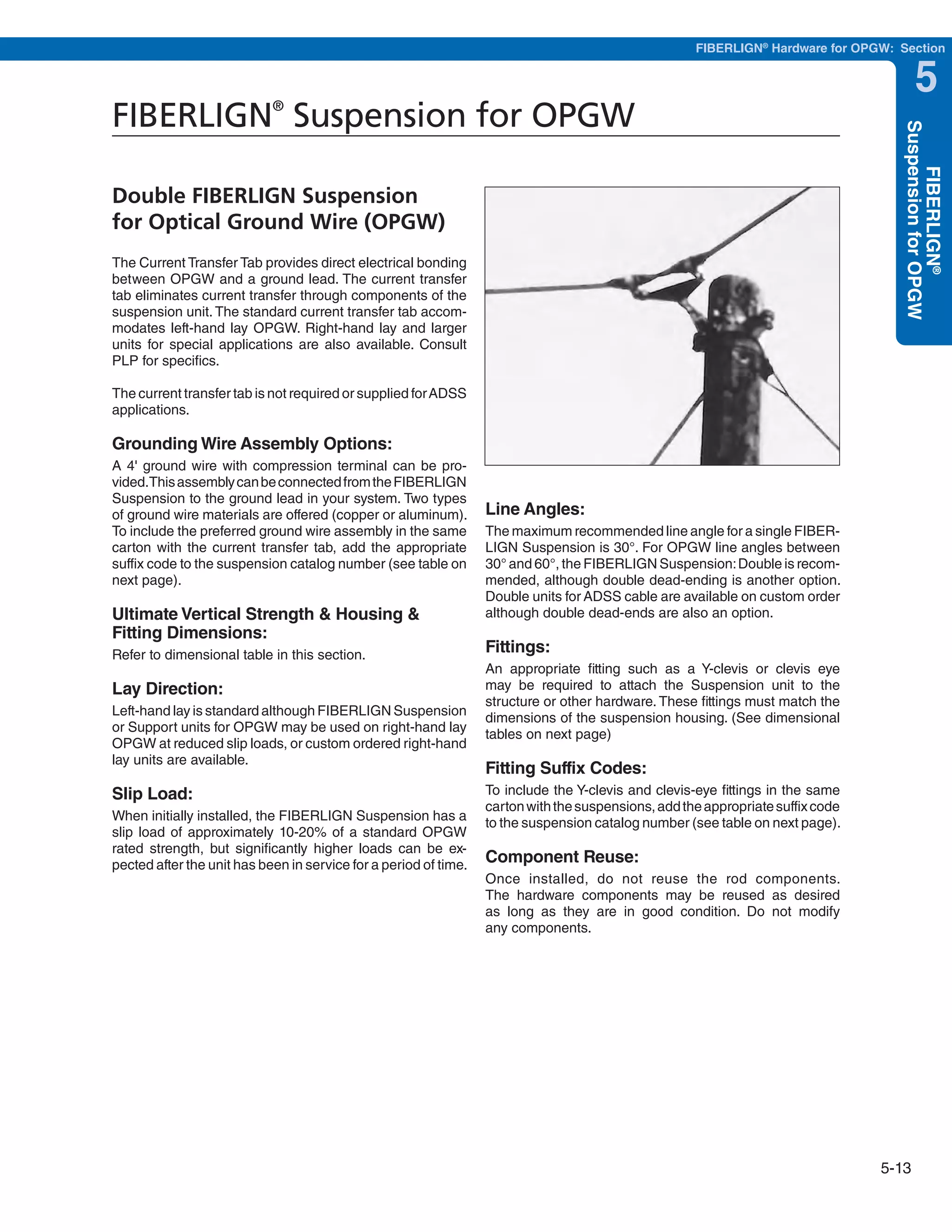 Section 5 FIBERLIGN Hardware for OPGW PDF