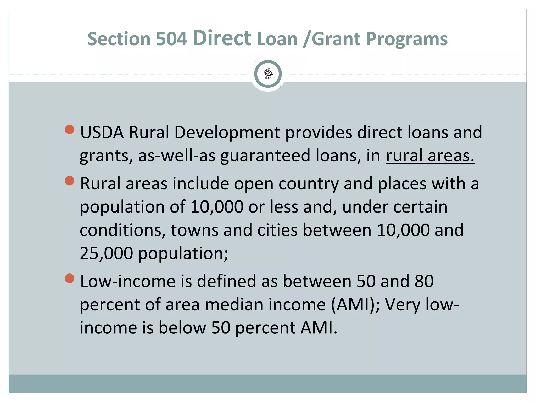 USDA Section 504 Home Repair Program Overview | PPT