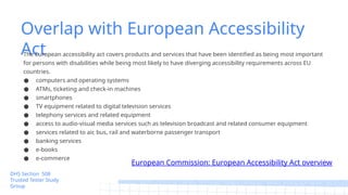Section 508 Trusted Tester GDG Study Group 1 by Laura Wissiak | PPTX