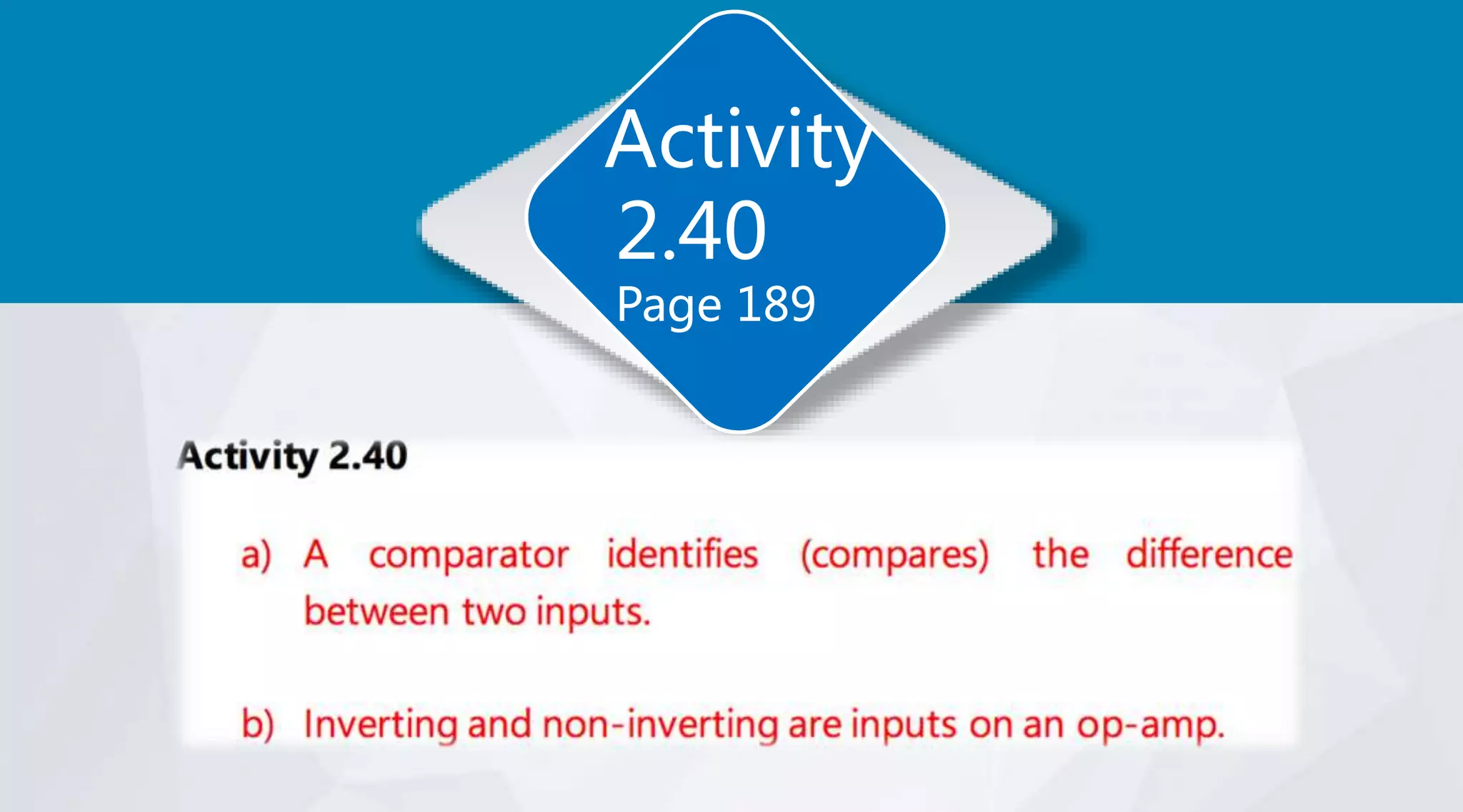 Activity
2.40
Page 189
 