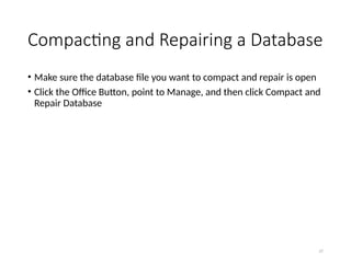 Compact Technical Database Examples Section 6 - Database Management note CSEC | PPTX