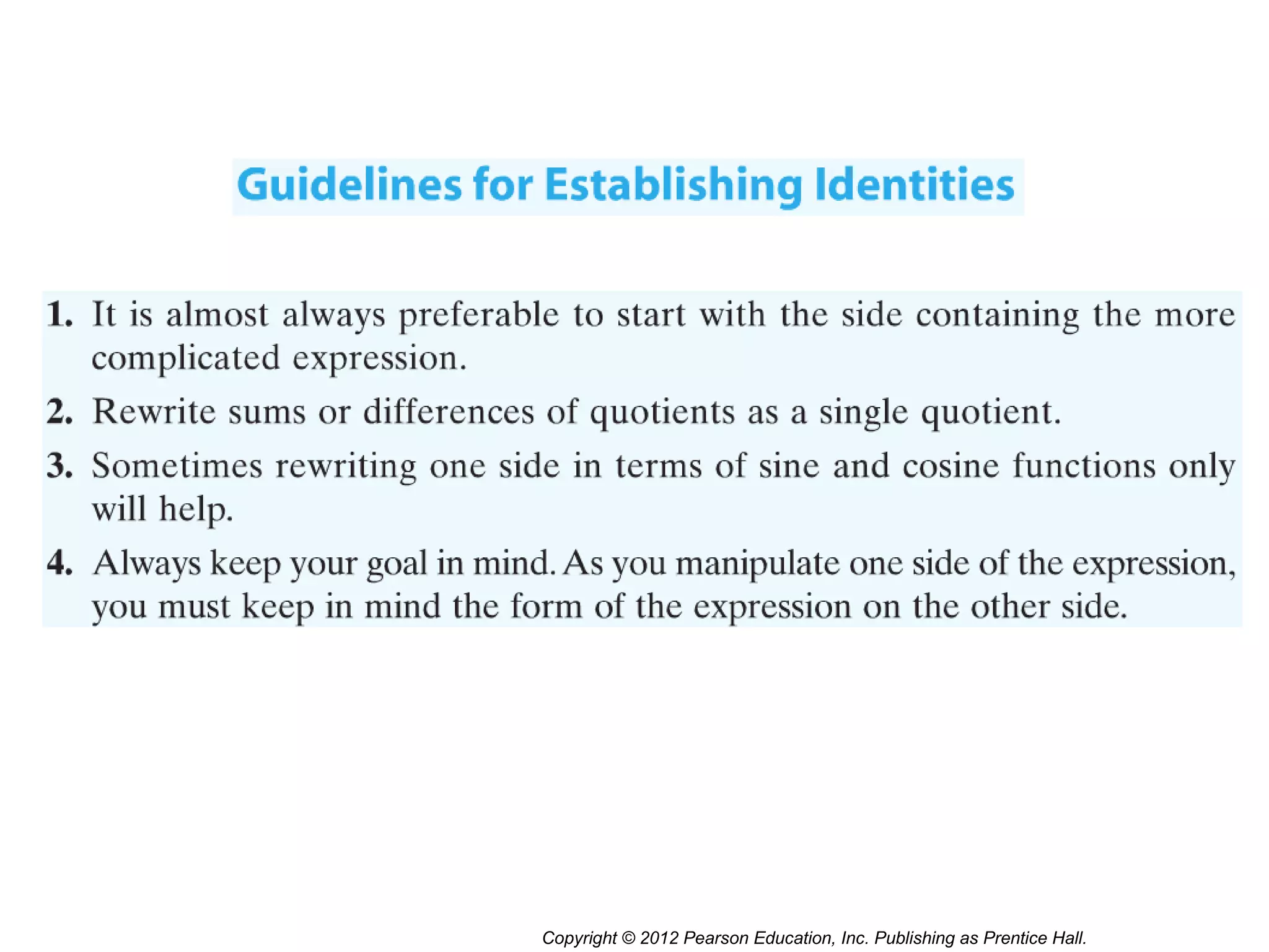 Copyright © 2012 Pearson Education, Inc. Publishing as Prentice Hall.
 