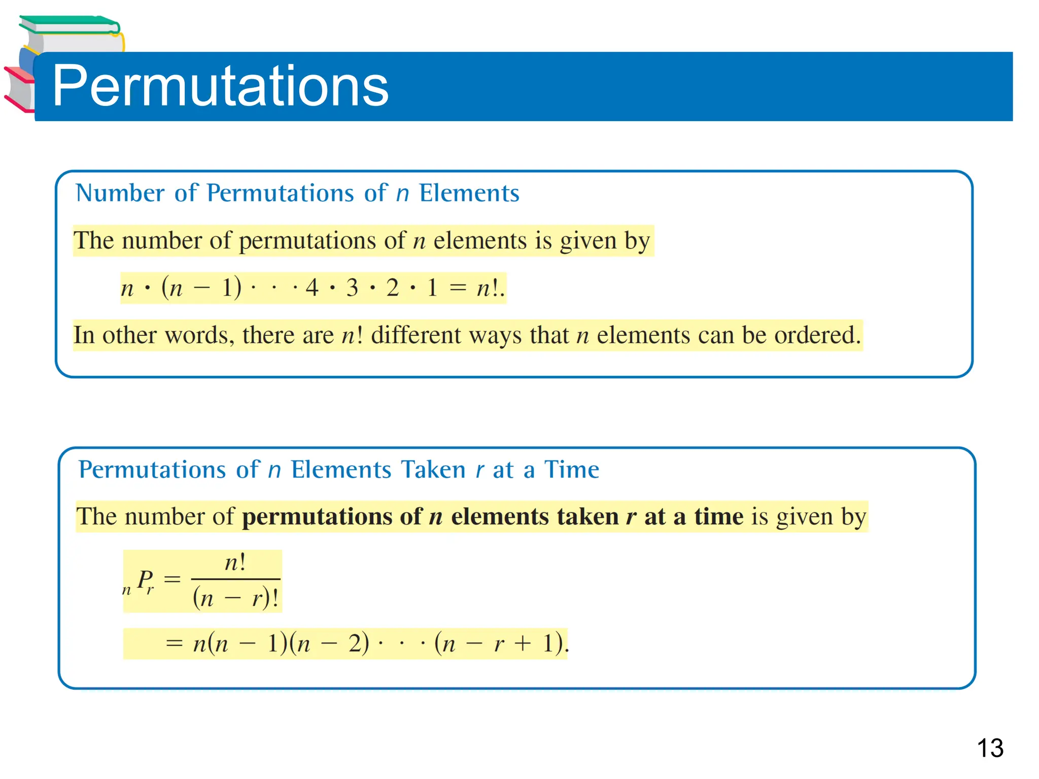 13
Permutations
 