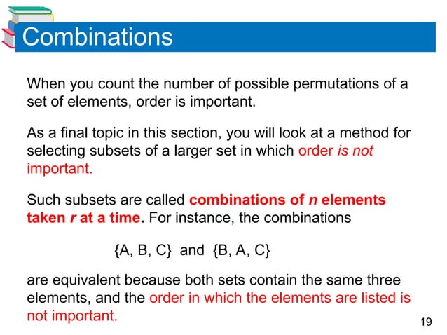 Counting Principles, Permutations and Combinations ppt | PPT