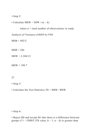 Section 9 Chi Square and ANOVA Tests Rhonda Knehans Dr.docx ...