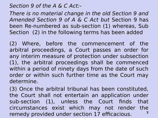 Section 9 of the Arbitration and Conciliation Act, 1996 | PDF