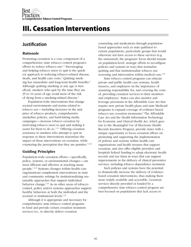 Healthcare interventions to promote and assist tobacco cessation a