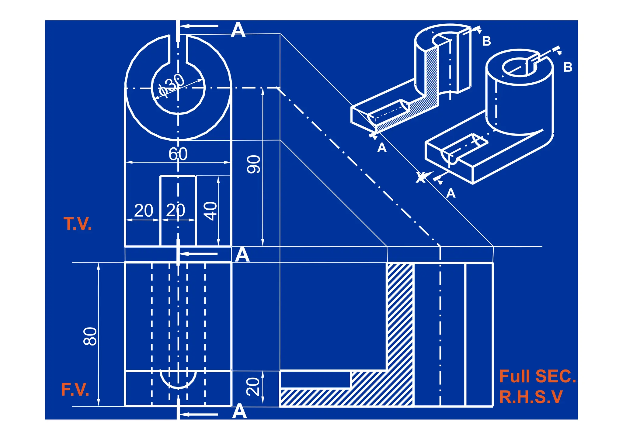 A
A
B
B
B
60
60
90
90
A
20
20 20
20
9
9
40
40
T V
X
X
A
4
4
A
A
T.V.
80
80
S C
20
20
A
A
F.V.
Full SEC.
R.H.S.V
 