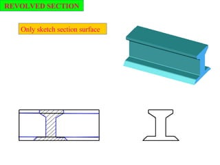 REVOLVED SECTION Only sketch section surface 