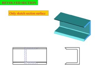 REVOLVED SECTION Only sketch section surface 