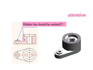 attention Hidden line should be omitted!!! 