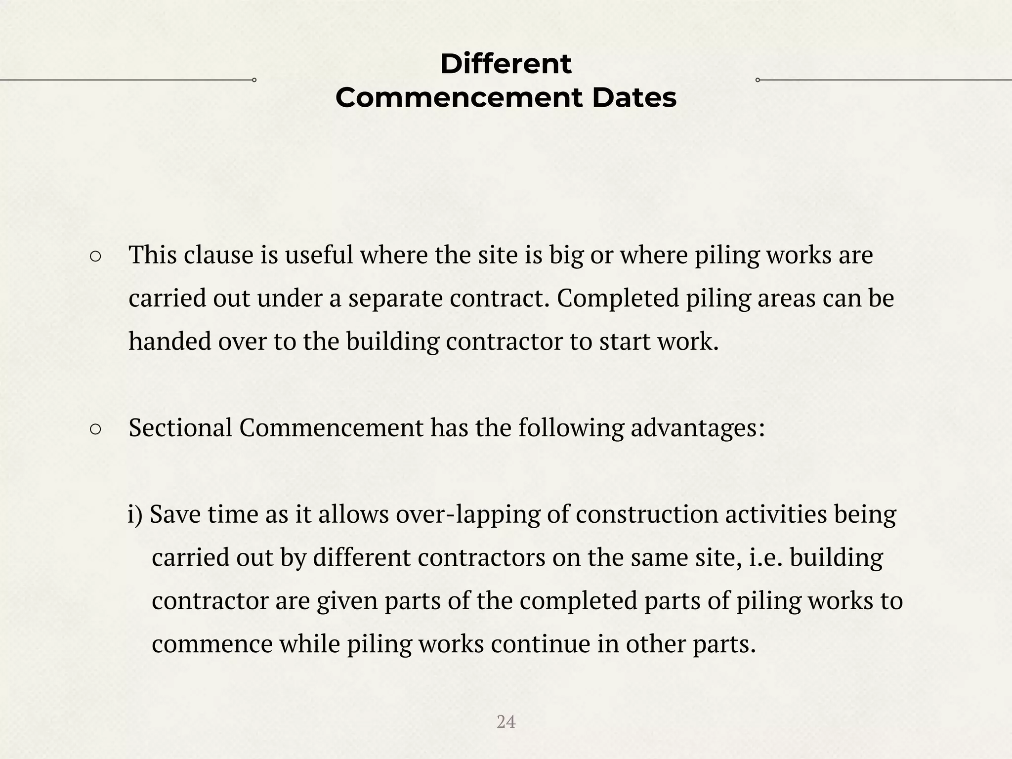 Sectional completion and partial possession by employer PP2 Coursework