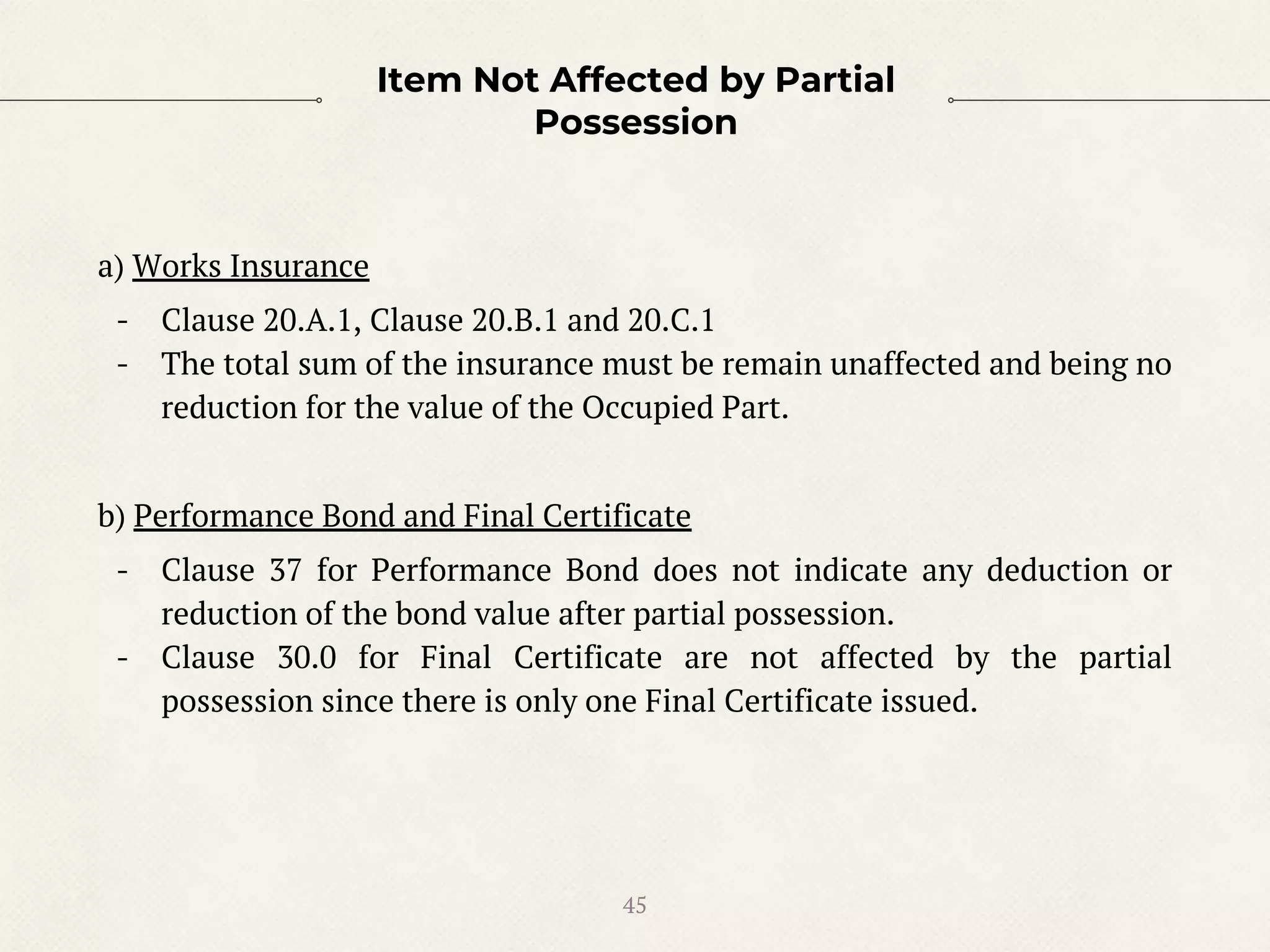 Sectional completion and partial possession by employer PP2 Coursework