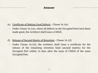 certificate of making good defects template