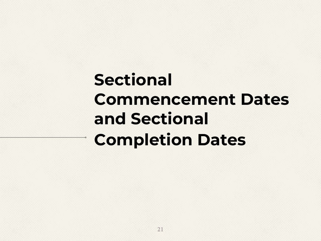 Sectional completion and partial possession by employer PP2 Coursewor…