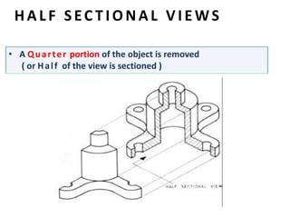 projection of Sectional view-engineering drawing b.tech