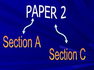PAPER 2 Section A Section C 
