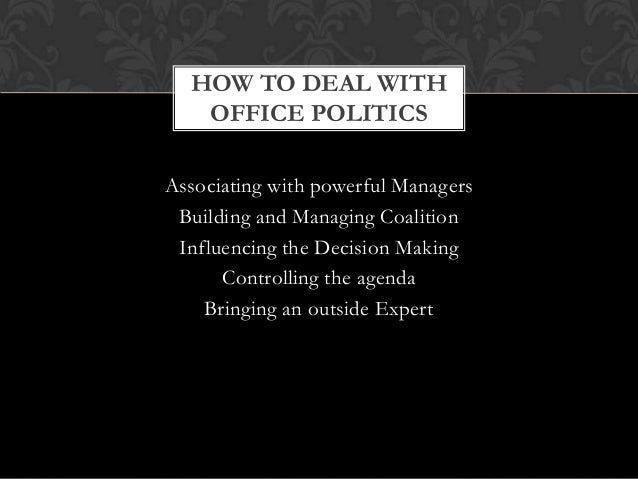how to deal with office politics