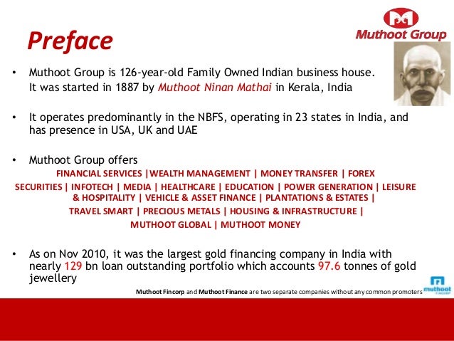 Muthoot finance forex
