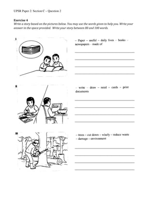 UPSR Paper 2: Section C - Question 2 exercises | PDF