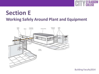 Section E 
Working Safely Around Plant and Equipment 
Building Faculty2014 
 