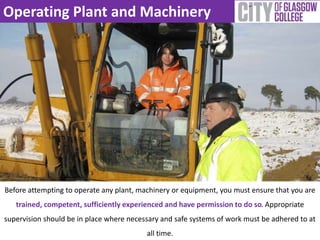 Working Safely around Plant and Equipment | PPTX