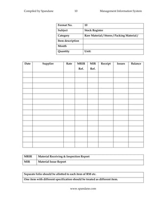 Section iii mis - formats | PDF