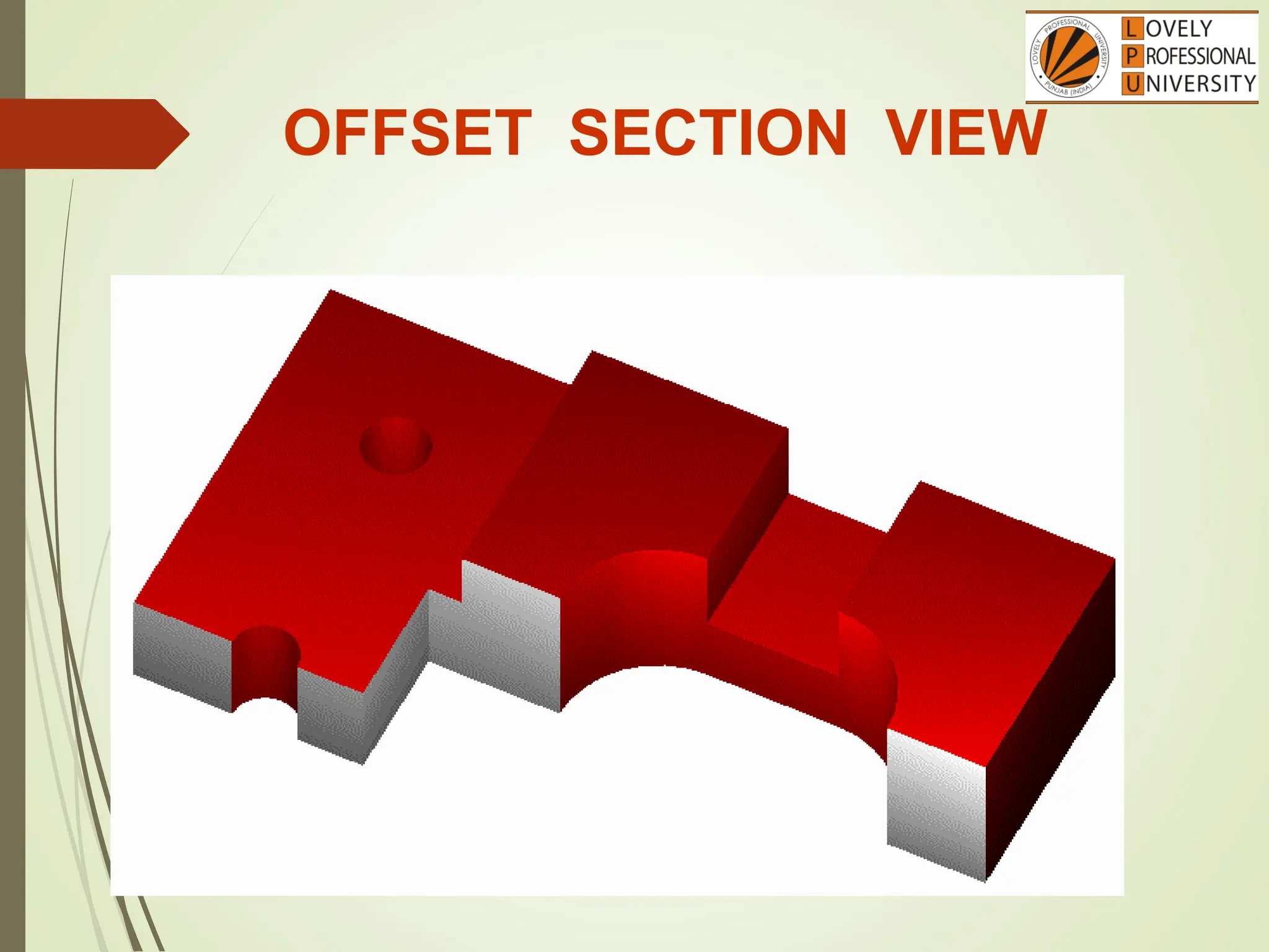 OFFSET SECTION VIEW
 