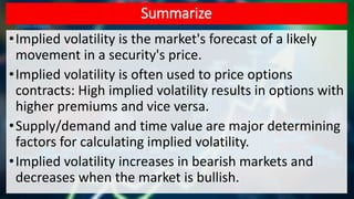 SECTION IV - CHAPTER 29 - Implied Volatility Basics | PDF