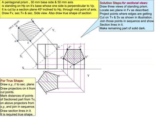 section of solids engineering graphics engineering graphics | PPT