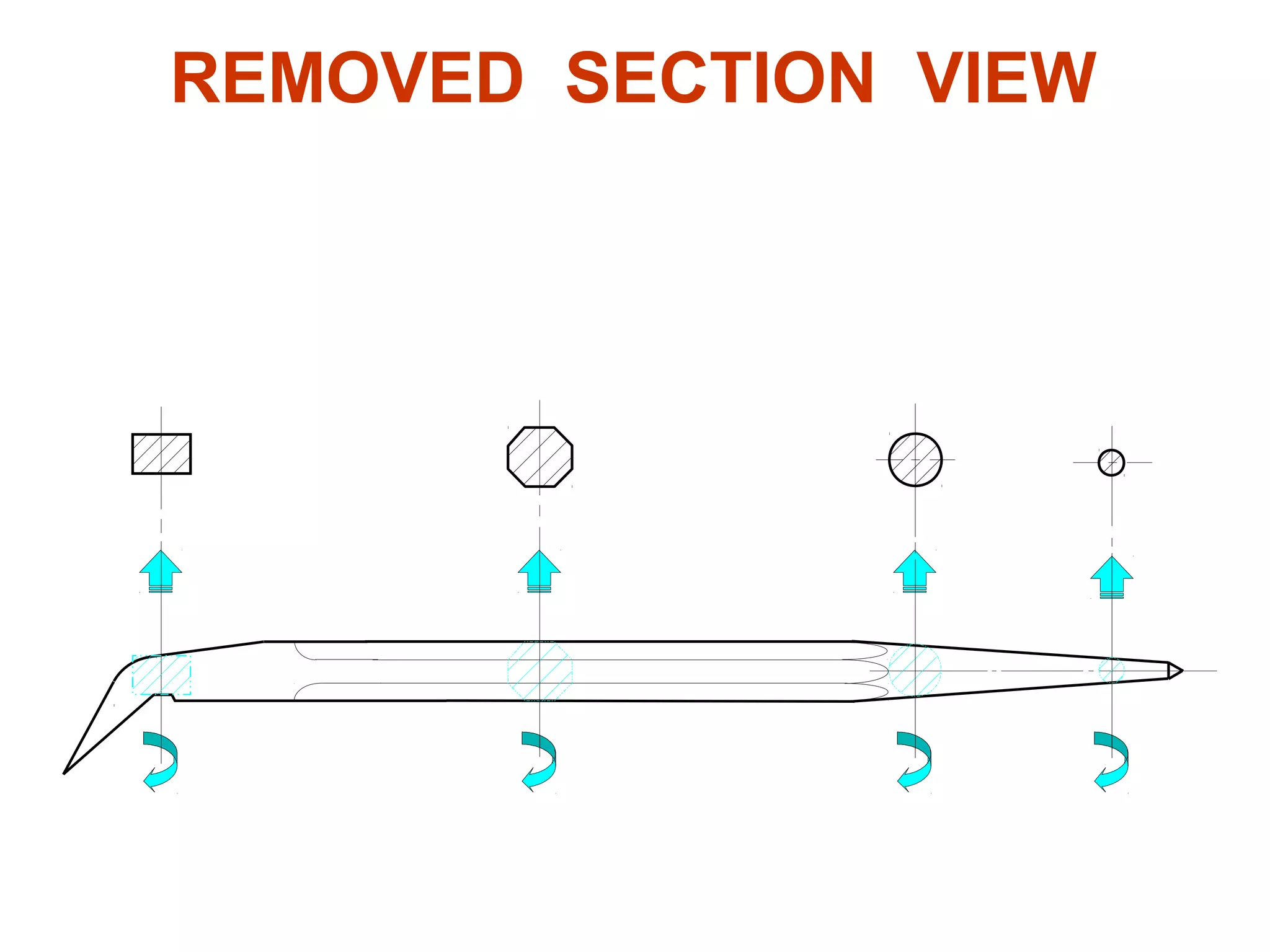 REMOVED SECTION VIEW
6. Removed section
 