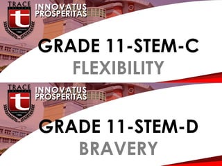 G
GRADE 11-STEM-C
FLEXIBILITY
GRADE 11-STEM-D
BRAVERY
 