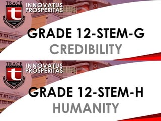 G
GRADE 12-STEM-G
CREDIBILITY
GRADE 12-STEM-H
HUMANITY
 