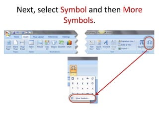 Section Symbol In Word