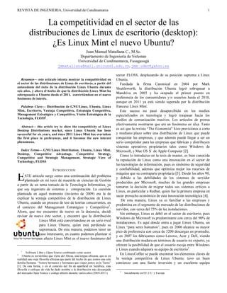 La competitividad en el sector de las distribuciones de Linux de escritorio (desktop): ¿Es Linux Mint el nuevo Ubuntu?
