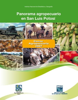 Censo
Agropecuario
2007
Panorama agropecuario
en San Luis Potosí
 