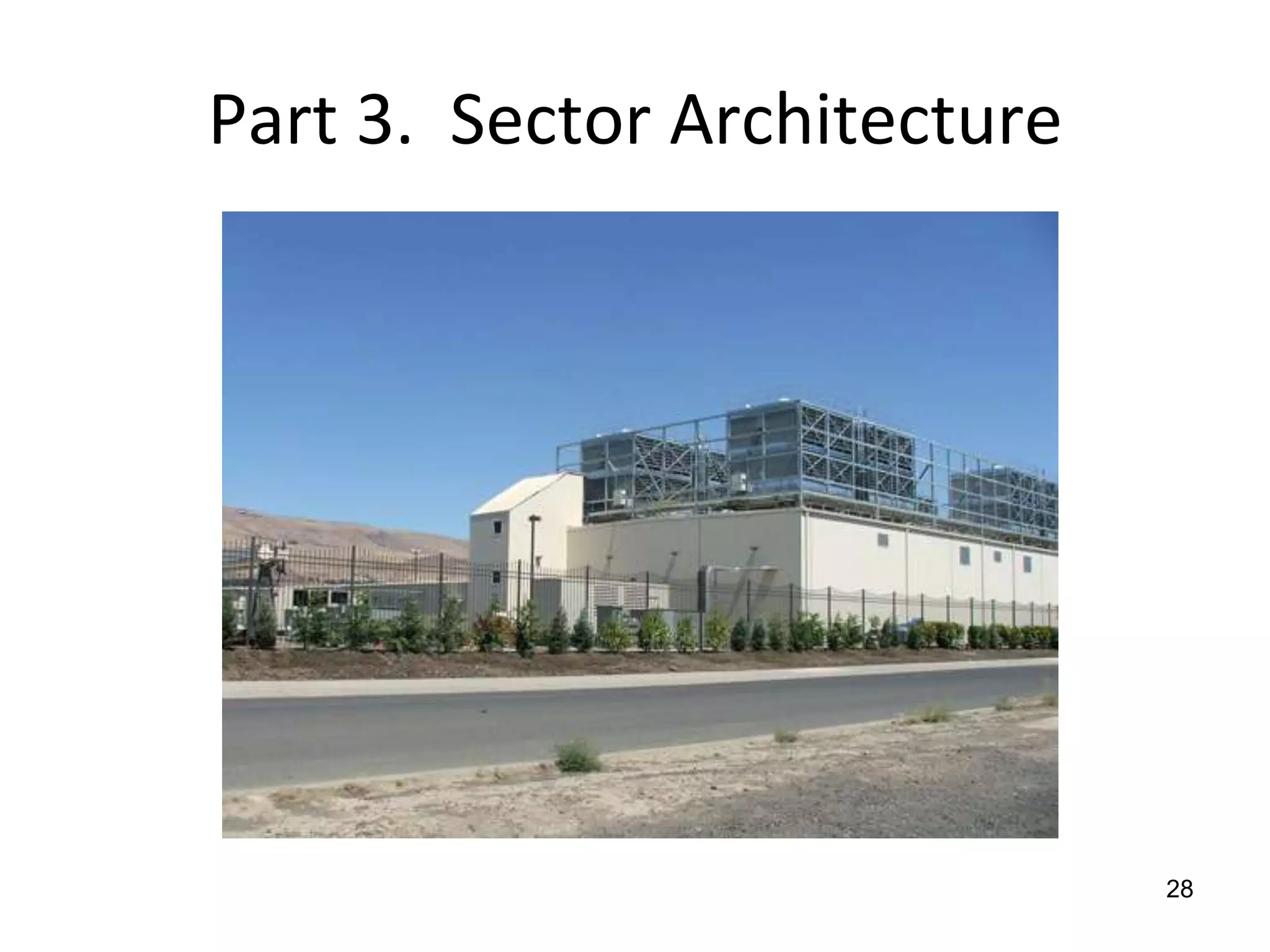 Part 3.  Sector Architecture28