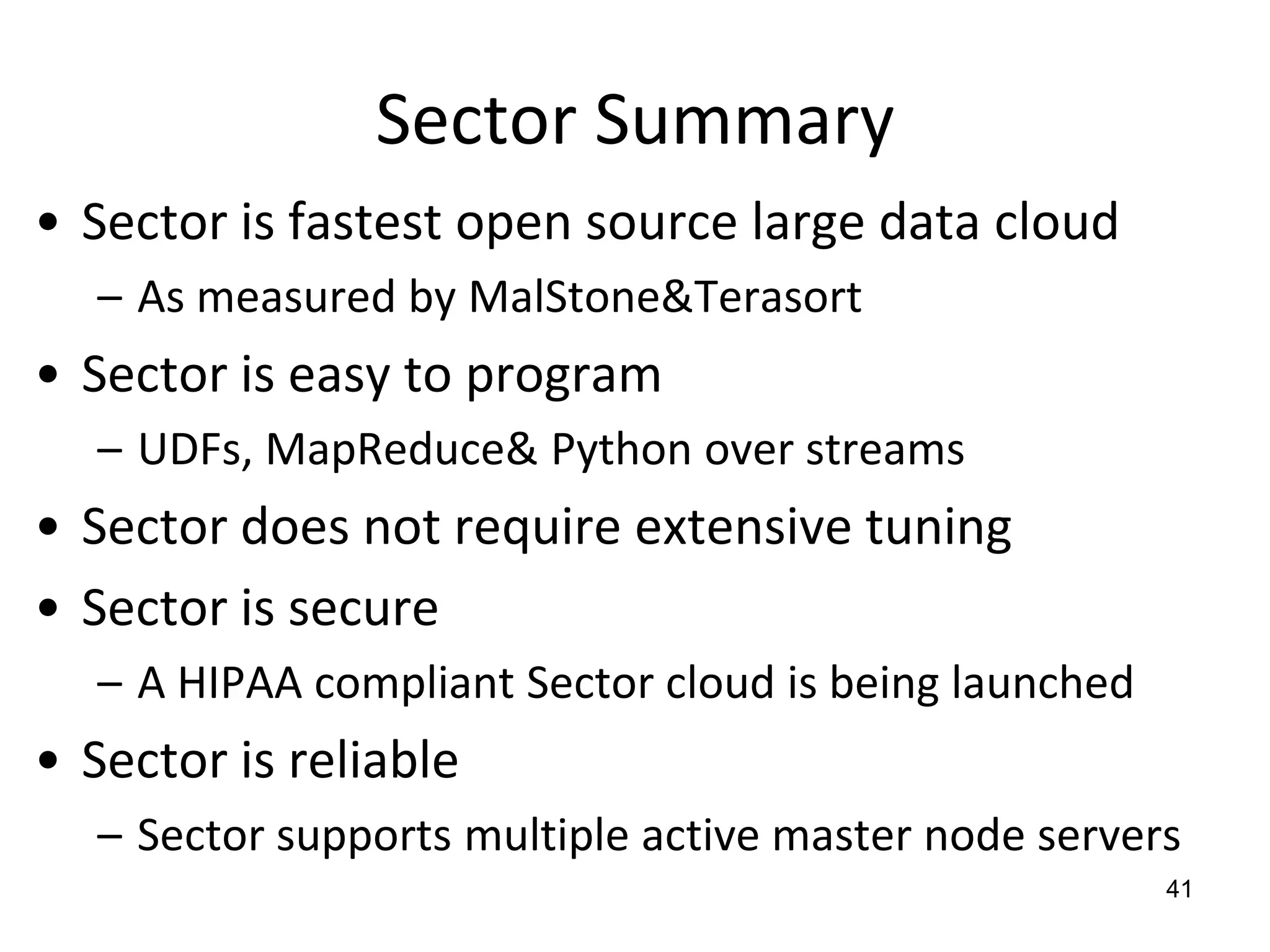  In-memory objects UDFBucket WritersOutput SegmentsDisks