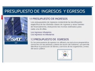 INGRESOS PÚBLICOS SEGÚN EL
PRESUPUESTO DE GUATEMALA