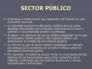 sector publico y privado