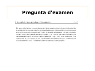 Pregunta d’examen 