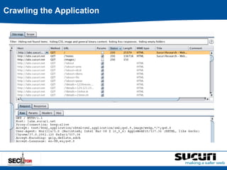 Crawling the Application 
 