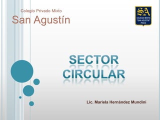 Colegio Privado MixtoSan Agustín Sector circular Lic. Mariela Hernández Mundini 