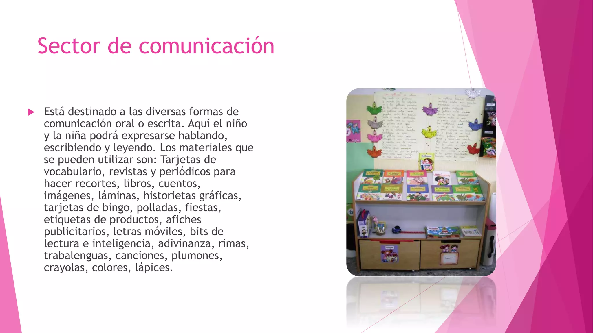 Sectores del aula de educación inicial | PPTX | Daycare and Pre-School ...