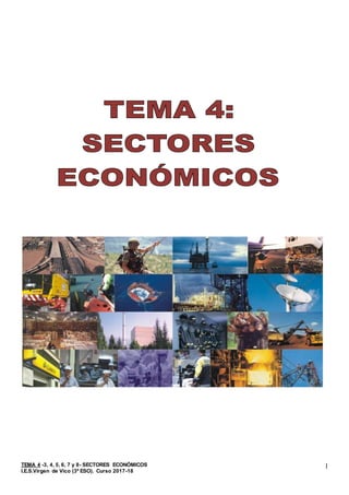 TEMA 4 -3, 4, 5, 6, 7 y 8- SECTORES ECONÓMICOS
I.E.S.Virgen de Vico (3º ESO). Curso 2017-18
1
 