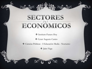  Instituto Futuro Hoy
 Cesar Augusto Castro
 Ciencias Políticas - I Educación Media - Nocturno
 Jairo Vega
 