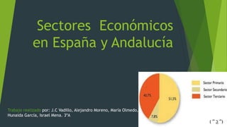 Sectores Económicos
en España y Andalucía
( ͡° ͜ʖ ͡°)
Trabajo realizado por: J.C Vadillo, Alejandro Moreno, María Olmedo,
Hunaida García, Israel Mena. 3ºA
 