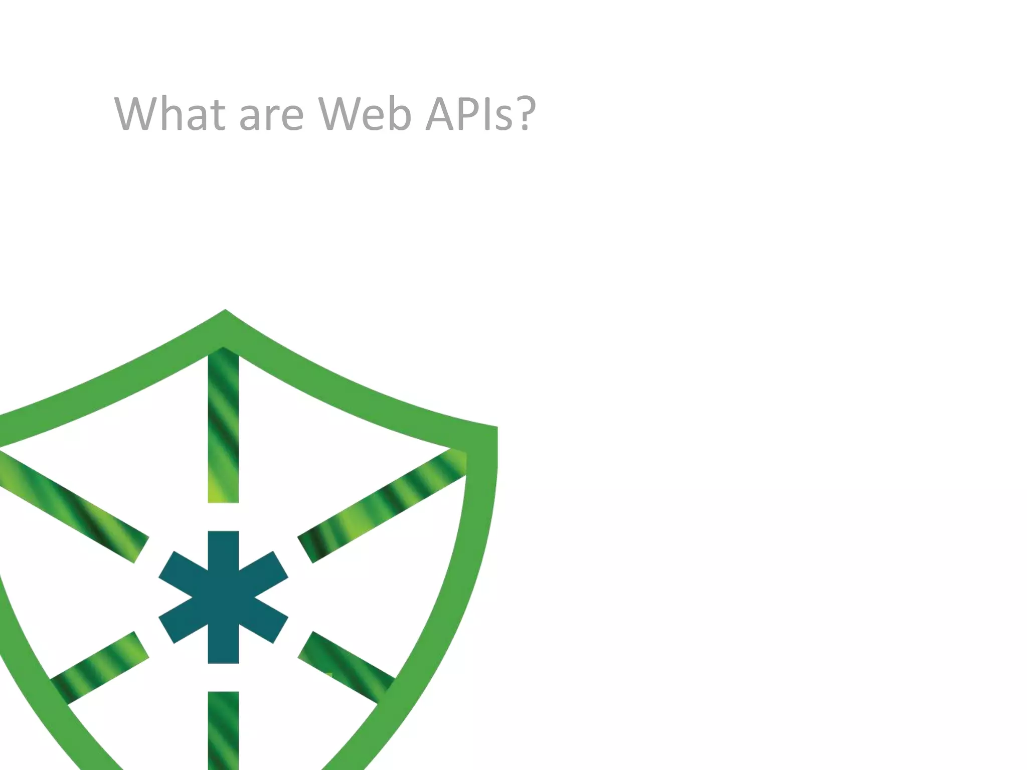 What are Web APIs?

 