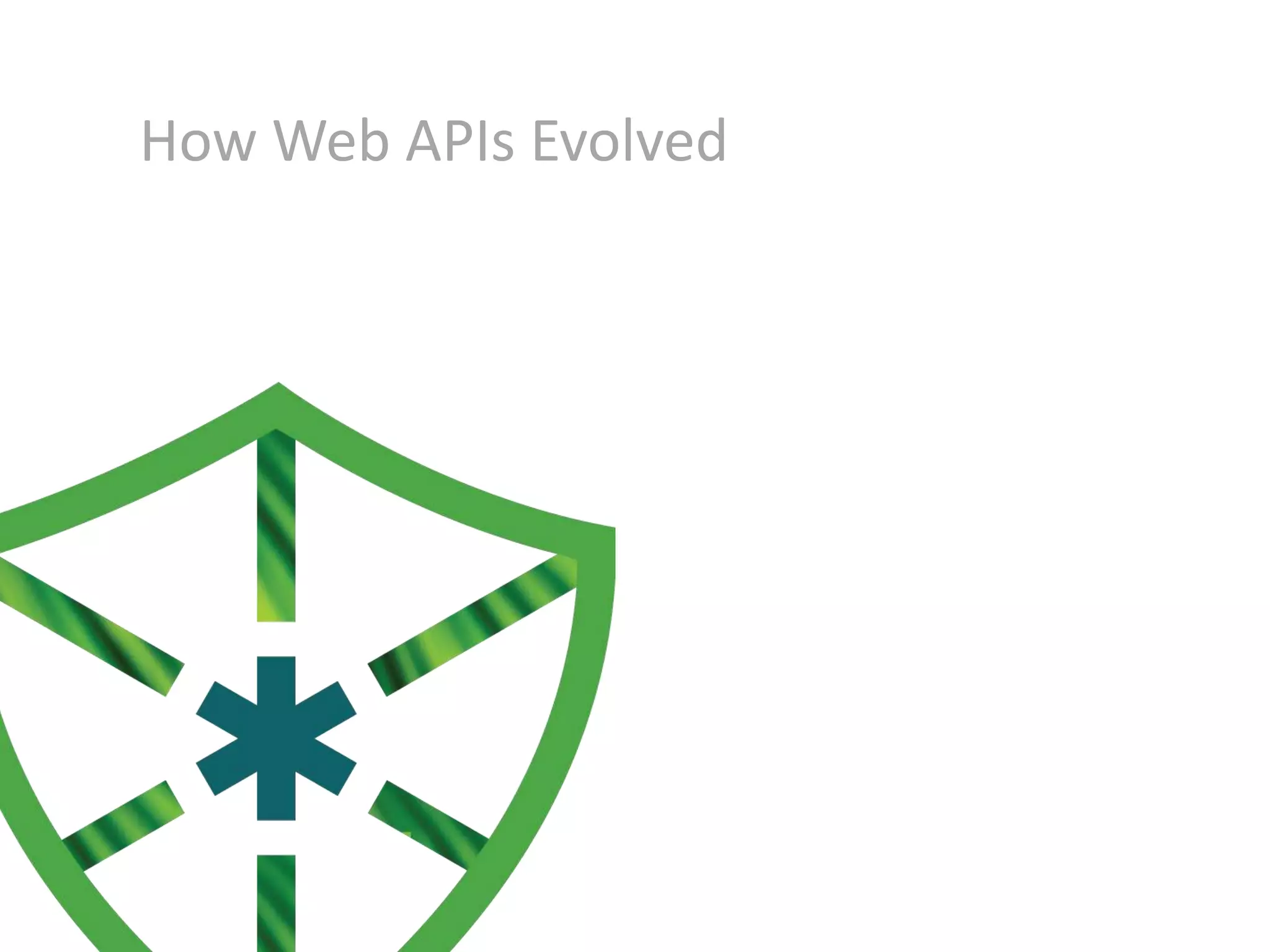 How Web APIs Evolved

 